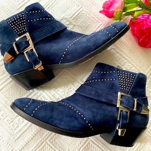 Anine Bing Blue suede boots